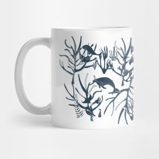 Nautical Toile Mug